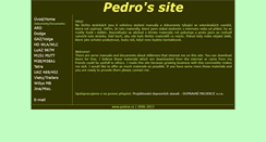 Desktop Screenshot of pedros.cz